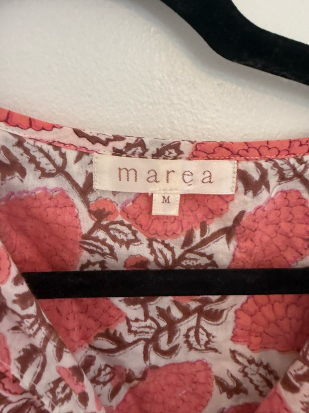 Boho Pink Floral Tiered Peasant Blouse - Picture 4 of 5